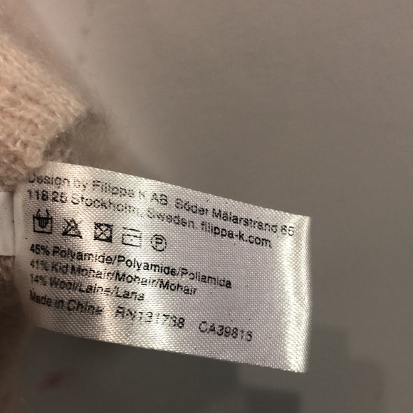 Filippa K Light Pink Light Mohair Rib Pullover - Picture 9 of 9